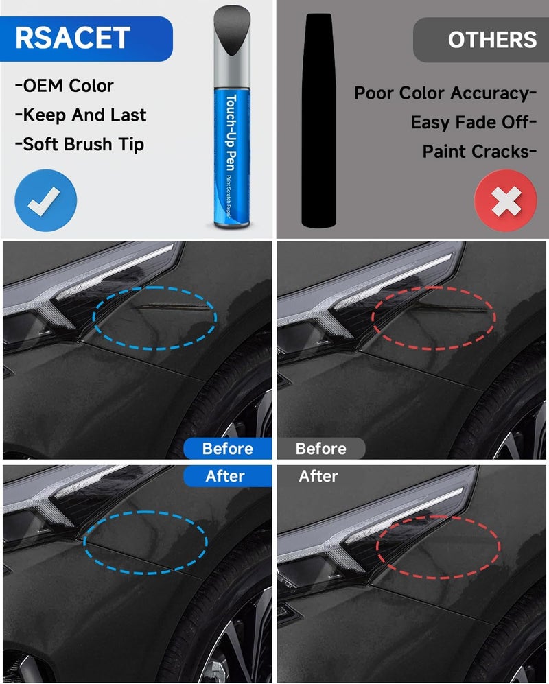 RSACET Gravity Blue(B4U) Touch Up Paint Compatible with Kia Exact Match Touch Up Paint Car Scratch Repair - Image 2